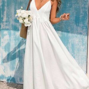 Elegant White Maxi Dress